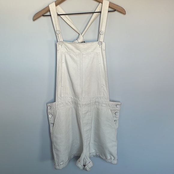 Anthropologie Overalls Pilco Relaxed Short Overalls NWOT Size 30 - Picture 3 of 8
